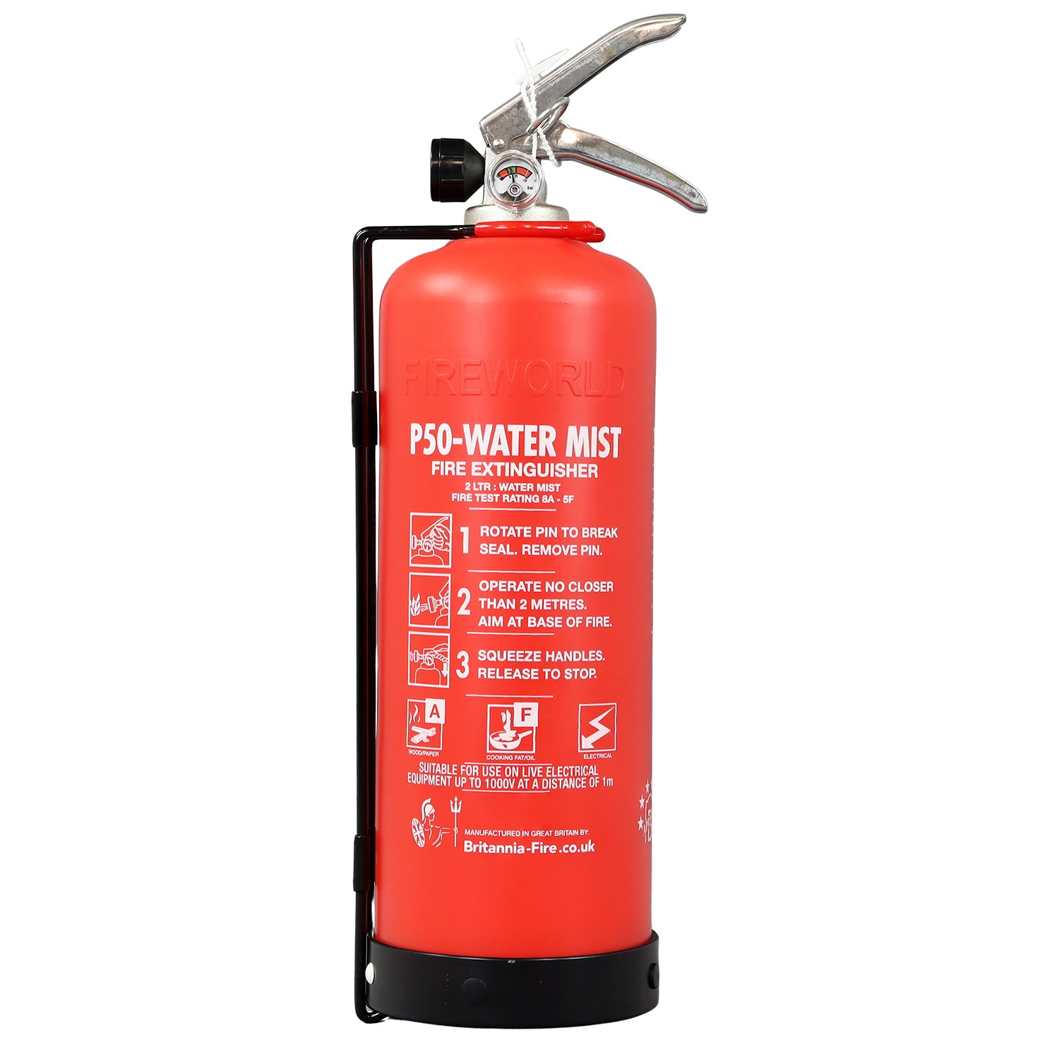 P50 Service-Free 2 Litre Water Mist Fire Extinguisher