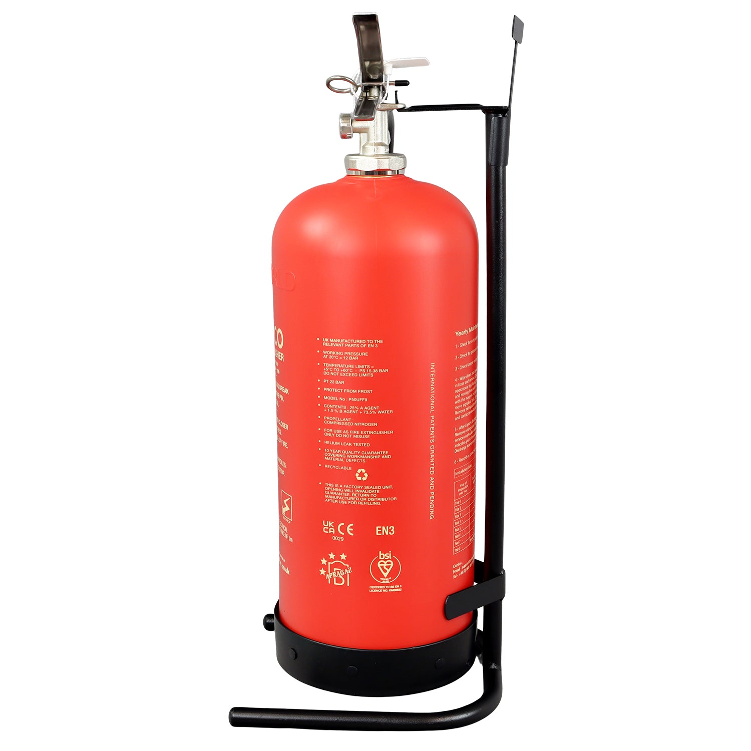 P50 Fire Extinguisher Stand – Black