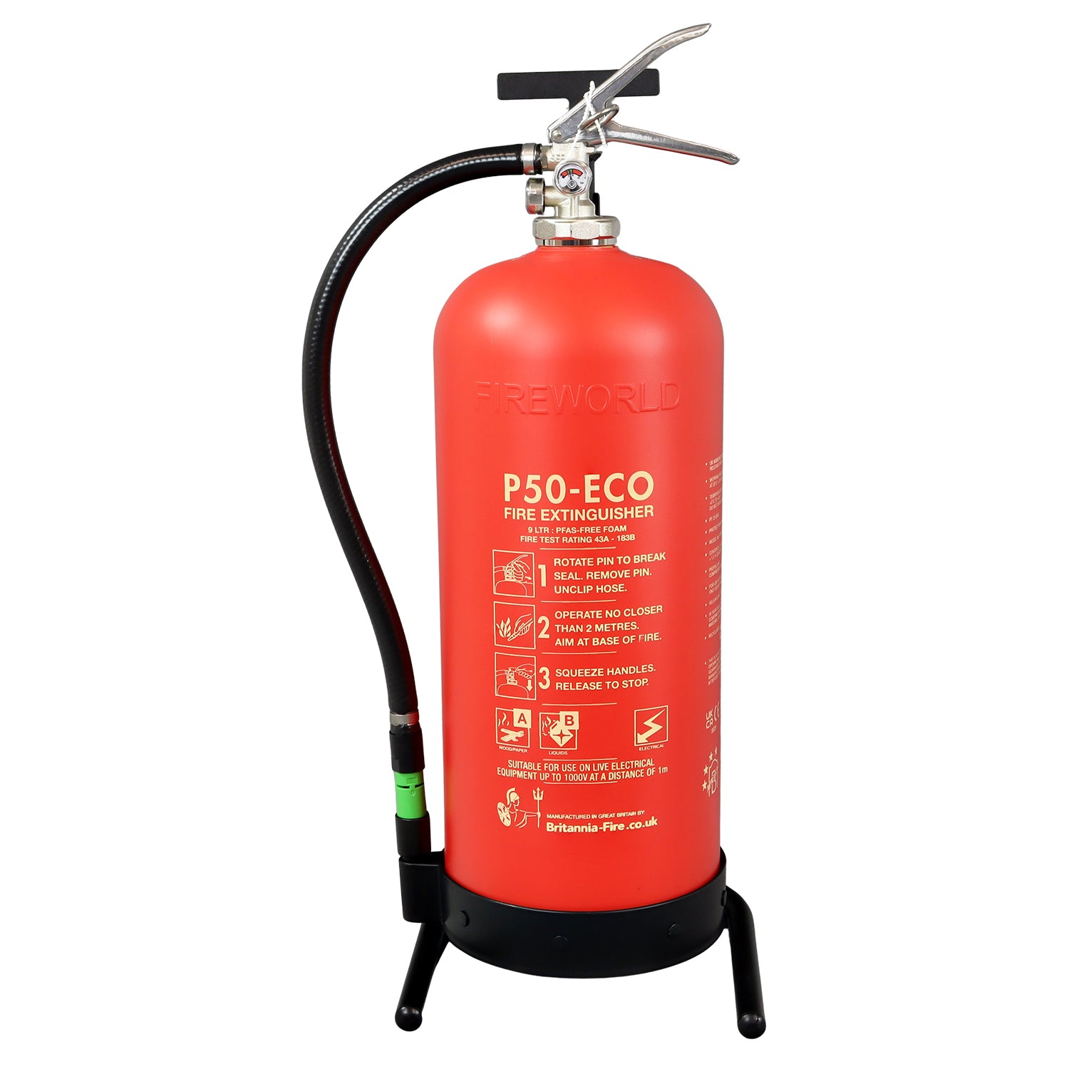 P50 Fire Extinguisher Stand – Black