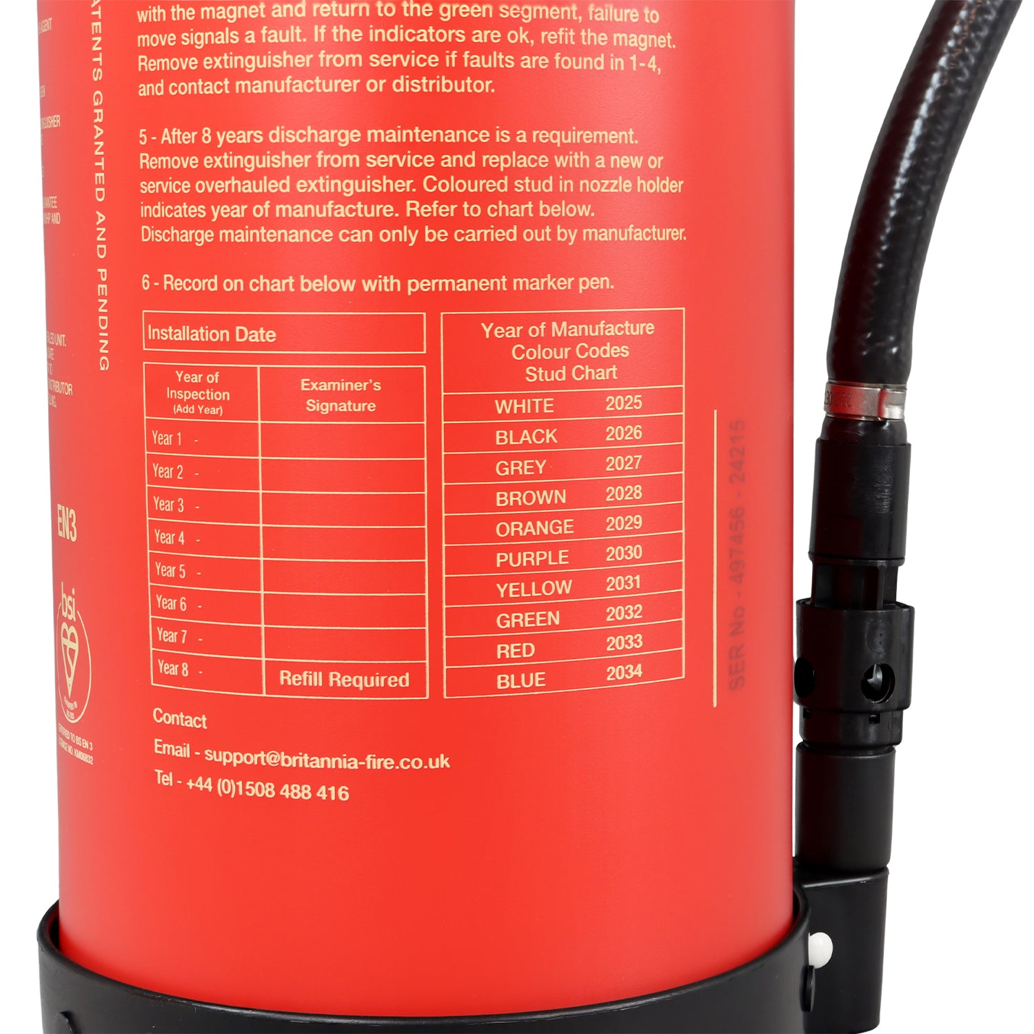P50 Service-Free 6 Litre Foam Fire Extinguisher – Fluorine-Free