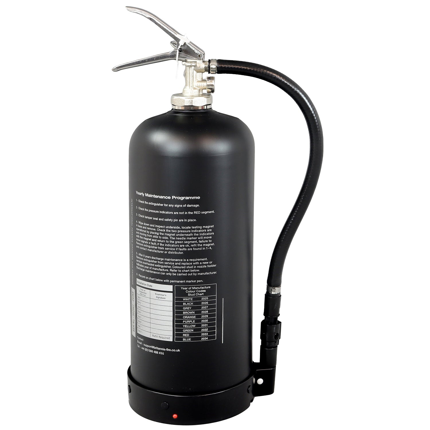 Black P50 Service-Free 6 Litre Foam Fire Extinguisher – Fluorine-Free