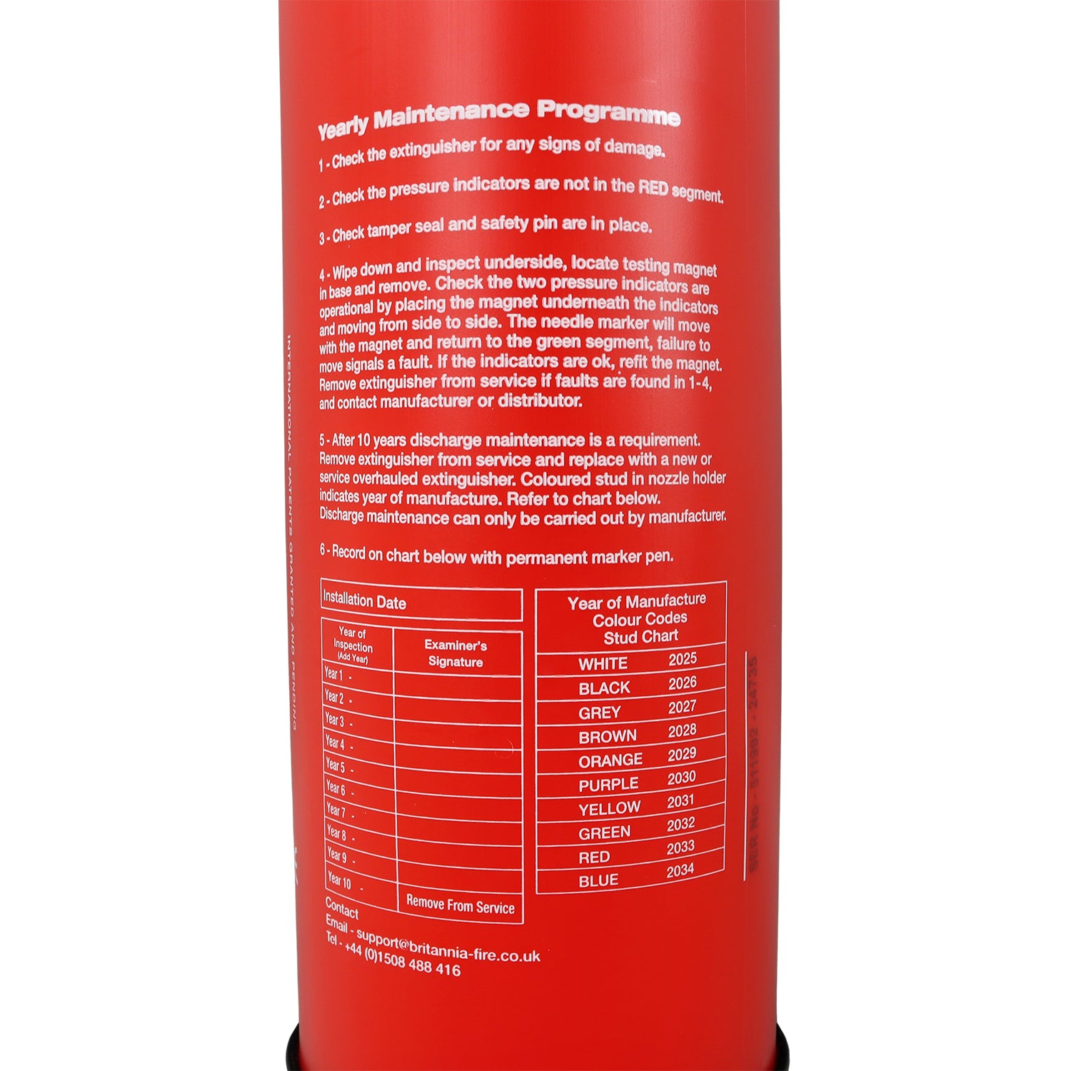P50 Service-Free 2 Litre Water Mist Fire Extinguisher