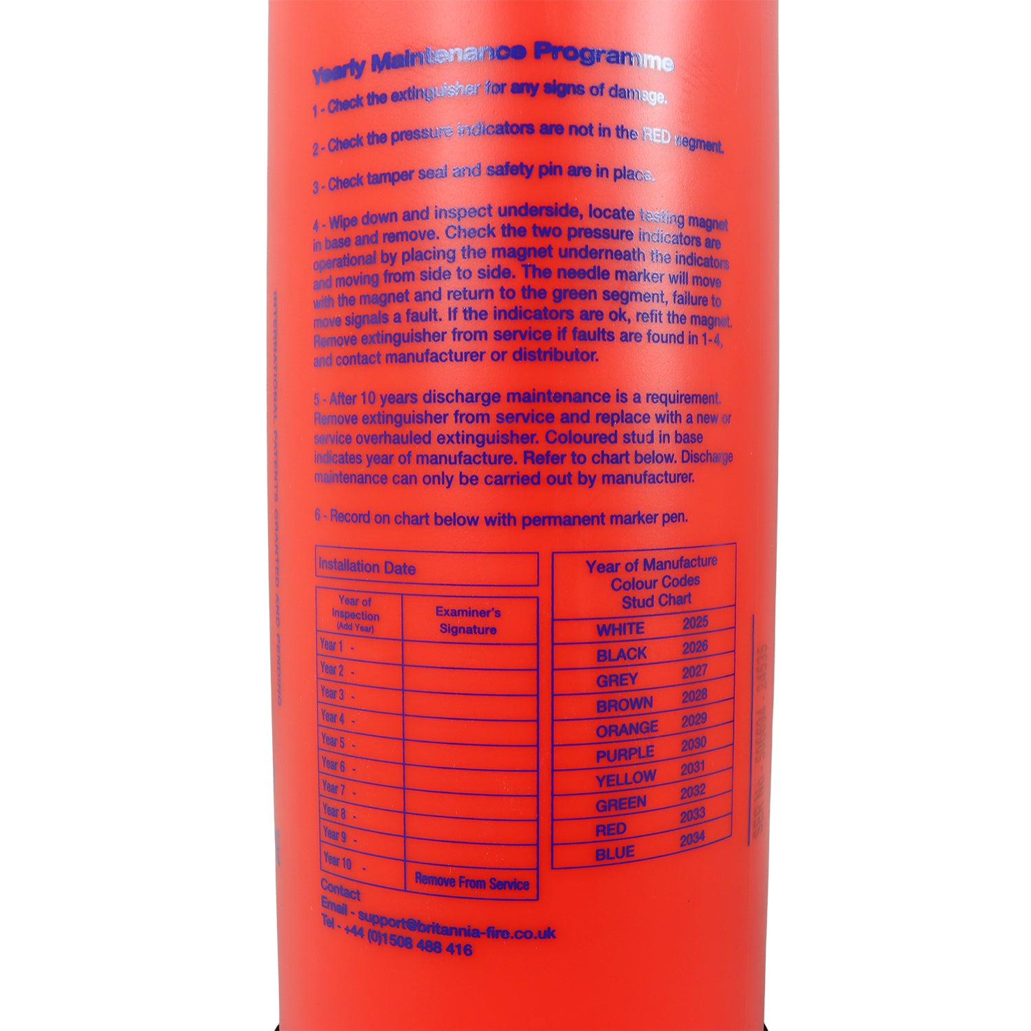 P50 Service-Free 2kg Powder Fire Extinguisher