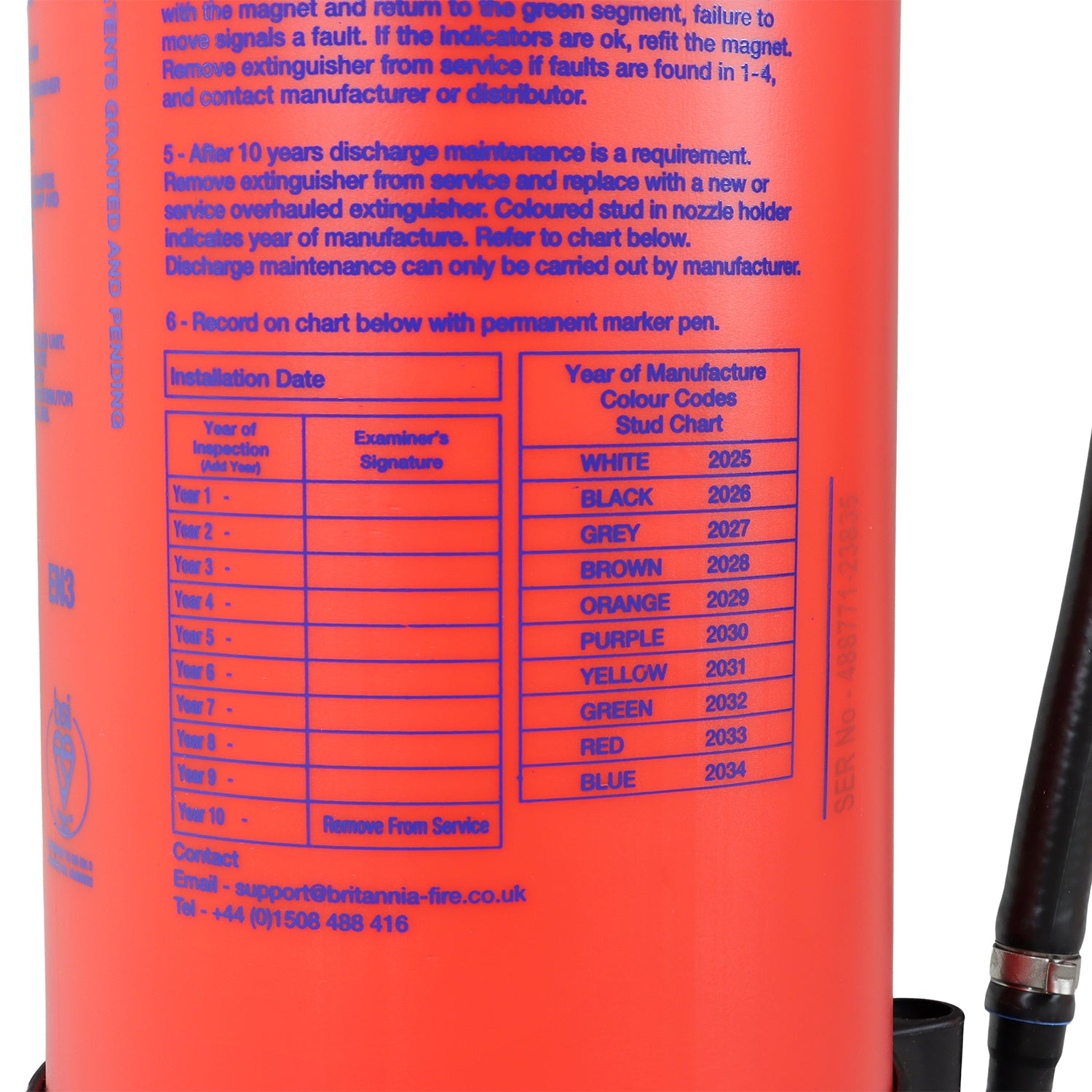 P50 Service-Free 6kg Powder Fire Extinguisher